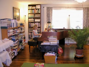 rearranged piano room