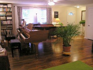 the new piano room